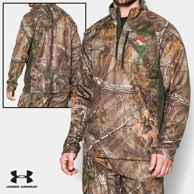 under armour camo quarter zip