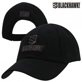 Blackhawk Embroidered Cotton Twill Cap- Black/Dk Grey