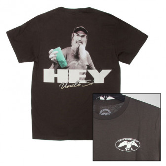 Duck Commander Hey Uncle Si T-Shirt (M)- Dark Chocolate