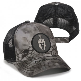 Kryptek Spartan Round Patch Mesh Back Cap- Raid/Black