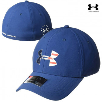 Under Armour Freedom Low Crown Stretch-Fit Cap (XL/2X)- Blackout Navy