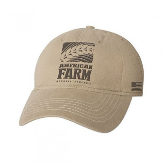 American Farm Khaki Logo Cap- Khaki