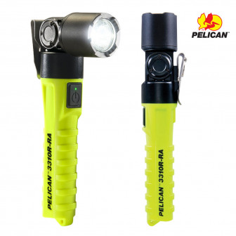 Pelican 3310R-RA Rechargable LED Right Angle Flashlight- Yellow