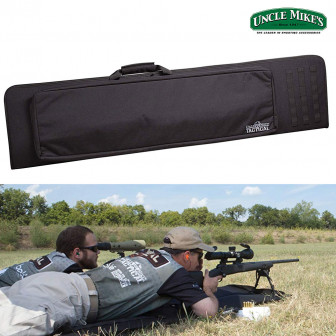 Uncle Mike's Long Range Tactical 50" Rifle Case/Shooting Mat- Black