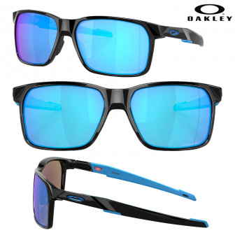 Oakley Portal X Sunglasses- Polished Black/Prizm Sapphire