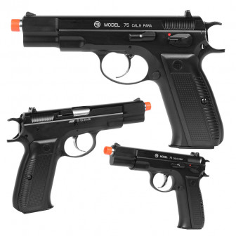 Airsoft CZ75 Pistol GBB MaxiShell- Orange Tip