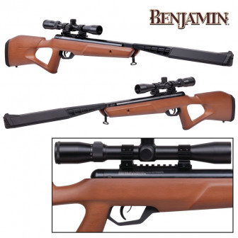 Benjamin Trail NP Elite Stealth (.22 cal) Air Rifle Combo- Wood