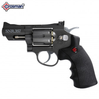 Crosman Snub Nose 357 (.177 cal) CO2 Revolver- Blk- Refurb