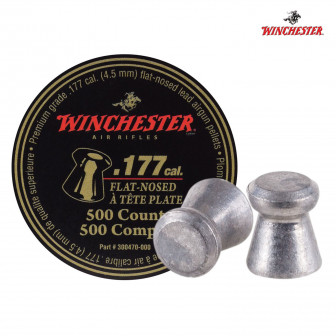 Winchester Flat Head (.177 cal) Pellets- Tin/500