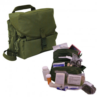 M3 Medic Bag G.I. Style Issue Kit - Olive Drab