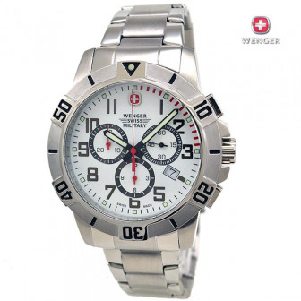 Wenger SA Watch* 79039 Brienze Chrono White Dial Bracelet