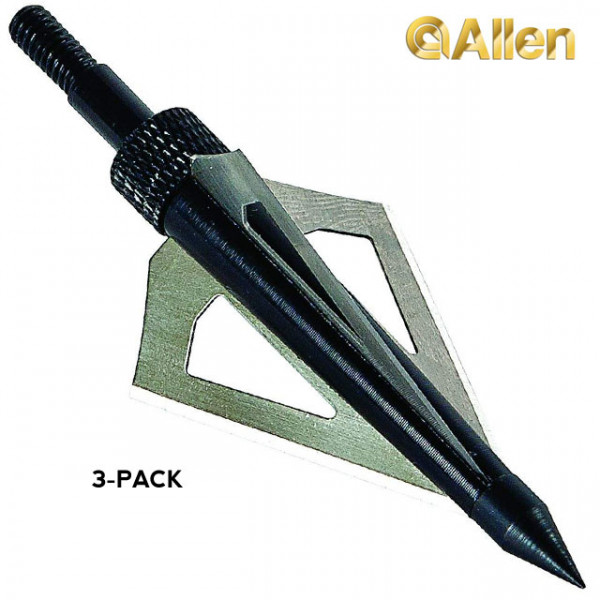 3 Pack Allen Co Grizzly 3 Blade 1 316 125 Grain Broadheads Field Supply 2587