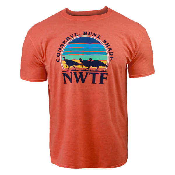 NWTF Vibrant Softstyle TShirt Heather Orange Field Supply