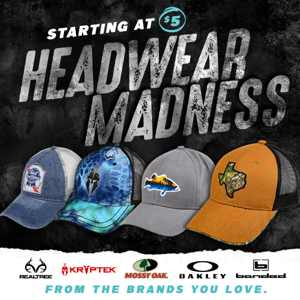 Starts 5 bucks: caps, masks, headwear madness!