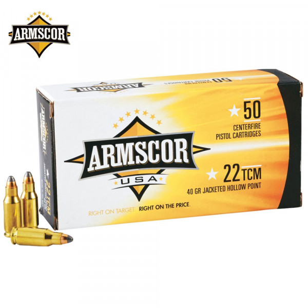 Armscor Ammunition 22 Tcm Jhp 40 Gr Box50 Field Supply 1481