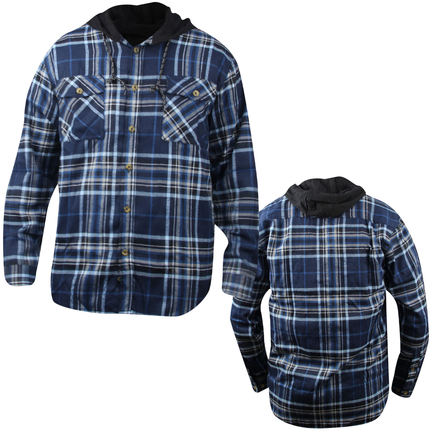 Rugged Exposure Hooded Flannel Shirt (M) | Field Supply