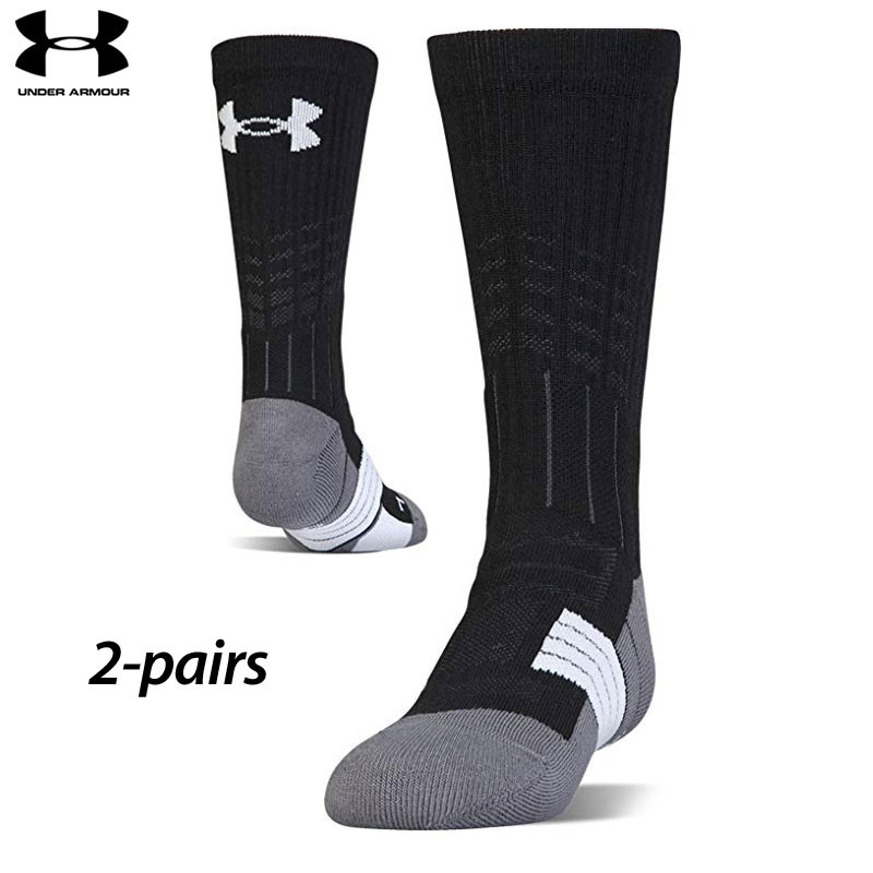 2-Pairs Under Armour Unrivaled Crew Socks (L) | Field Supply