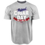 National Cigar Day T-Shirt - Grey
