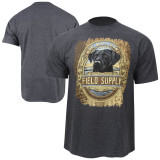 Field Suppy Dog Will Hunt T-Shirt - Dark Heather Grey