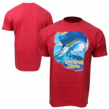 Wet Work Gear Flying Sailfish T-Shirt - Heather Red
