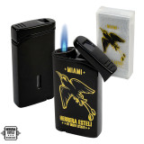 Herrera Esteli Miami Single Flame Lighter - Black