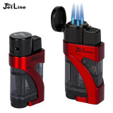 JetLine Phantom Triple Flame Lighter- Red