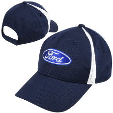 Ford Oval Perf. Cap- Navy/White