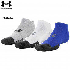 UA Socks: 3-PAIR Performance Tech Low-Cut (L)- Royal/Asst. (CA-UAU6775P3-960-3)