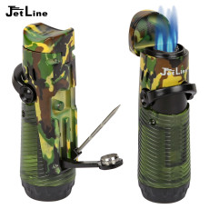 JetLine Regal 3 Triple Flame Lighter W/Poker and Punch- Camo