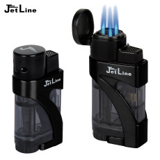 JetLine Phantom Triple Flame Lighter - Black