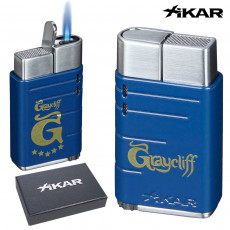 Graycliff Xikar Linea Torch Lighter- Blue