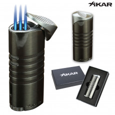 Xikar Ellipse III Triple Flame Lighter- Gunmetal