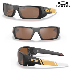 Oakley Gascan New Orleans Saints 2021 Sunglasses- Matte Black/Prizm Tungsten