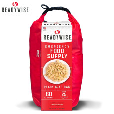ReadyWise Food 7 Day Emergency Dry Bag Breakfast and Entrée Grab and Go (60 Servings)