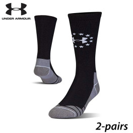 2-Pairs Under Armour Hitch Lite Freedom Boot Socks (L)